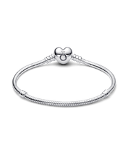 Moments Heart & Snake Chain Bracelet - Sterling silver