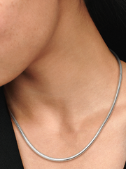 Moments Snake Chain Necklace - Sterling silver