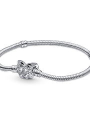 Pandora Moments Butterfly Clasp Snake Chain Bracelet - Sterling silver
