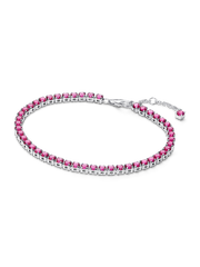 Sparkling Pink Tennis Bracelet - Sterling silver