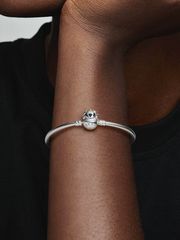 Pandora Moments Disney Stitch Biting Clasp Bangle - Sterling silver