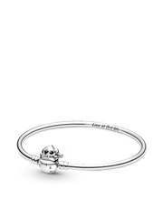 Pandora Moments Disney Stitch Biting Clasp Bangle - Sterling silver