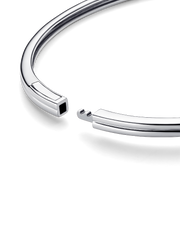 Pandora Infinite Sterling Silver Lab-grown Diamond Bangle - 0.15 ct TW, Sterling silver