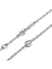 FINAL SALE - Pandora Infinite Sterling Silver Lab-grown Diamond Chain Bracelet - 0.15 ct TW, Sterling silver