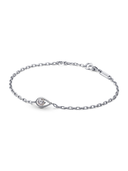 FINAL SALE - Pandora Infinite Sterling Silver Lab-grown Diamond Chain Bracelet - 0.25 ct TW, Sterling silver