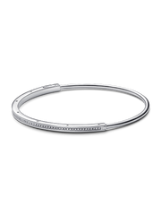 FINAL SALE - Pandora Signature I-D Pavé Bangle - Sterling silver