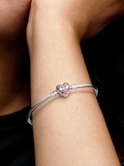 Pandora Moments Marvel Spider-Man Mask Clasp Bangle - Sterling silver