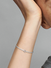 FINAL SALE - Pandora Signature Pavé Bold Chain Bracelet - Sterling silver