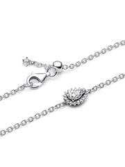 FINAL SALE - Sparkling Pear Halo Chain Bracelet - Sterling silver