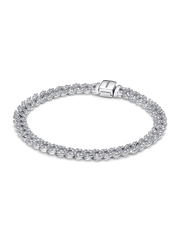 Pavé Cuban Chain Bracelet - Sterling silver