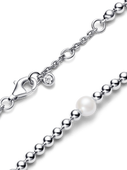 Treated Freshwater Cultured Pearl & Beads Bracelet - Sterling silver