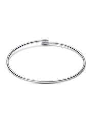 FINAL SALE - Pandora Nova Sterling Silver Lab-grown Diamond Open Bangle - 0.25 ct TW, Sterling silver