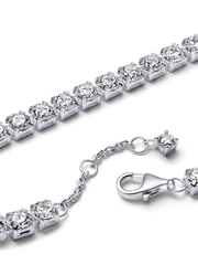 Sparkling Bold Tennis Bracelet - Sterling silver