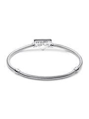 FINAL SALE - Stranger Things Clasp Snake Chain Bracelet - Sterling silver