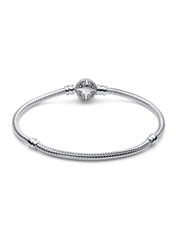 North Star Clasp Snake Chain Bracelet - Sterling silver