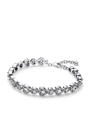 Halo Hearts Bracelet - Sterling silver