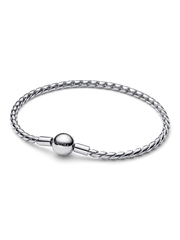 Round Clasp Wing Chain Bracelet - Sterling silver