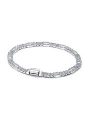 Oval Cuban Chain Bracelet - Sterling silver