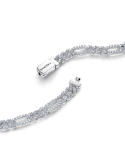 Oval Cuban Chain Bracelet - Sterling silver