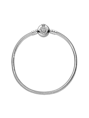 Pandora Moments Sparkling Crown O Snake Chain Bracelet - Sterling silver