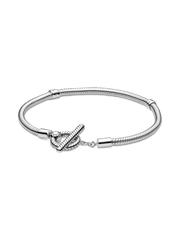 FINAL SALE - Pandora Moments T-Bar Snake Chain Bracelet - Sterling silver