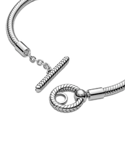 FINAL SALE - Pandora Moments T-Bar Snake Chain Bracelet - Sterling silver