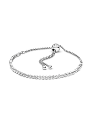 Sparkling Slider Tennis Bracelet - Sterling silver