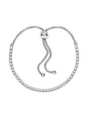 Sparkling Slider Tennis Bracelet - Sterling silver