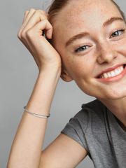 FINAL SALE - Pandora Signature I-D Open Bangle - Sterling silver