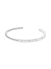 FINAL SALE - Pandora Signature I-D Open Bangle - Sterling silver