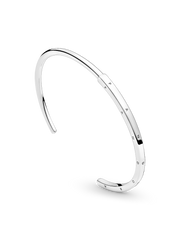 FINAL SALE - Pandora Signature I-D Open Bangle - Sterling silver