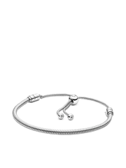 Snake Chain Slider Bracelet - Sterling silver