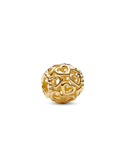 Openwork Heart Charm - 14k gold plating