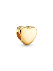 Engravable Heart Charm - 14k gold plating