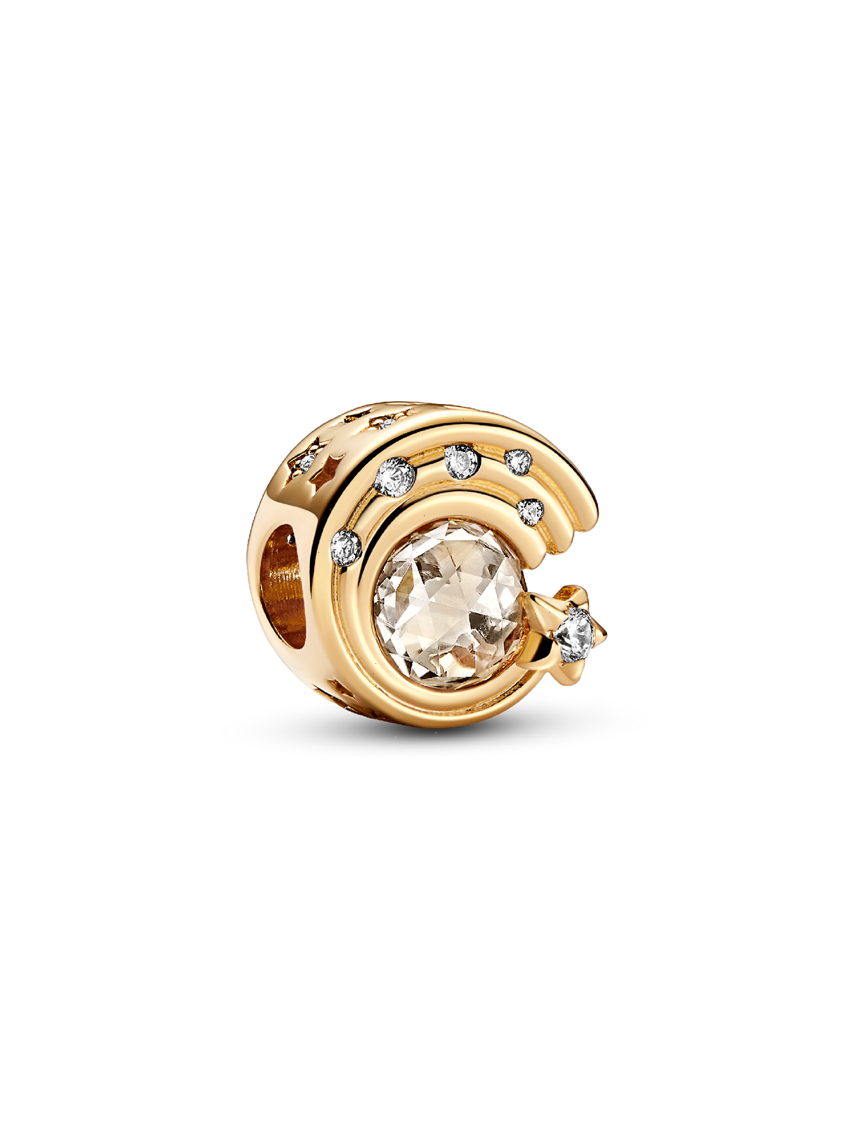 FINAL SALE - Sparkling Shooting Star Charm - 14k gold plating