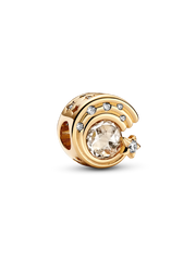 FINAL SALE - Sparkling Shooting Star Charm - 14k gold plating