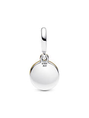 My Pandora Two-tone Daisy Double Dangle Charm - 0.009 ct TW, Sterling silver, 14k gold plating