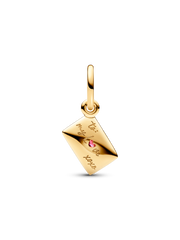 Love Letter Envelope Dangle Charm - 14k gold plating
