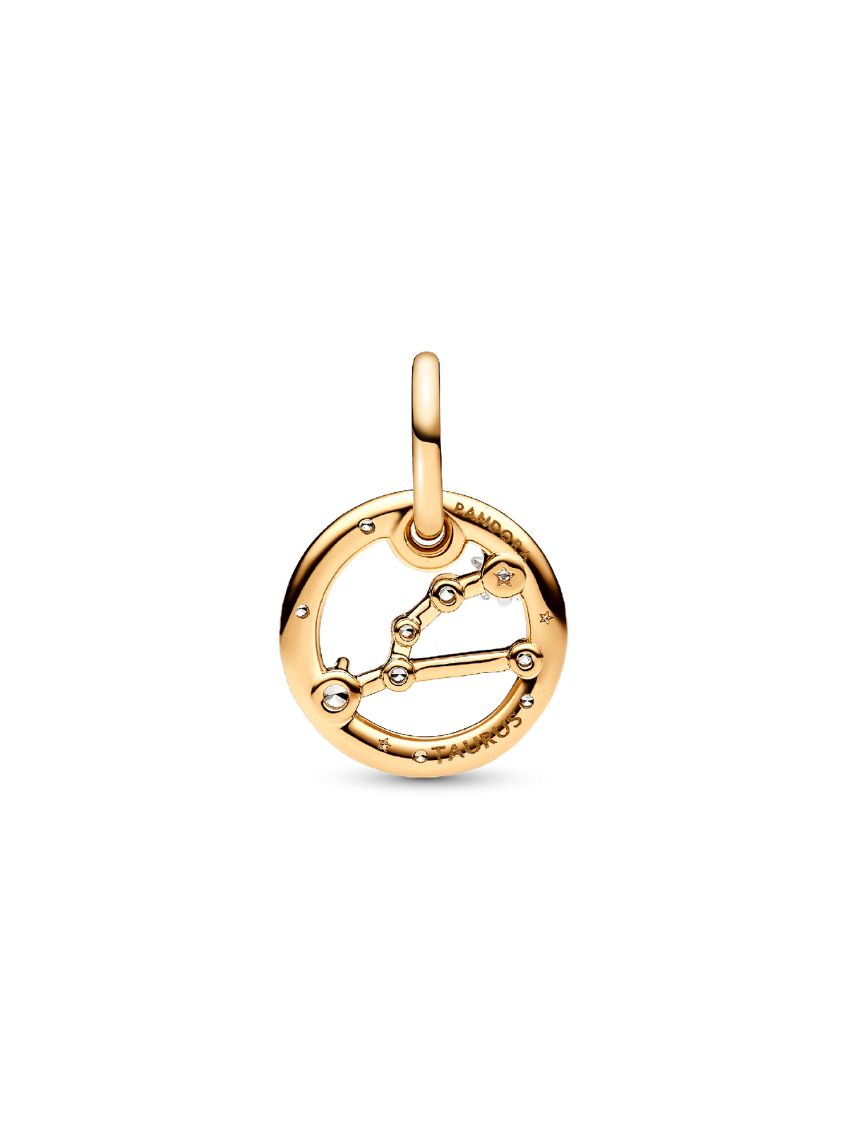 Taurus Zodiac Dangle Charm - 14k gold plating