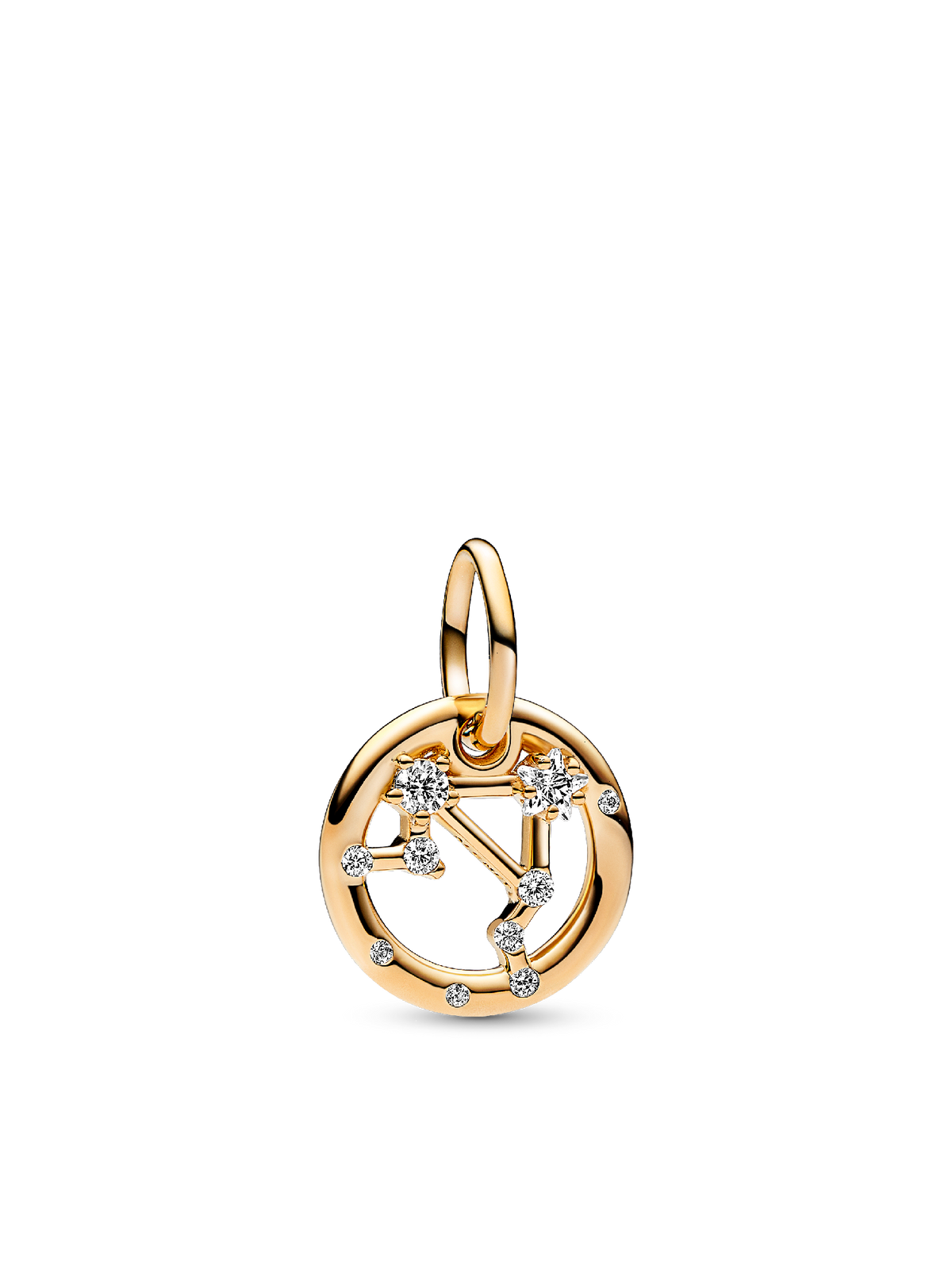 Libra Zodiac Dangle Charm - 14k gold plating