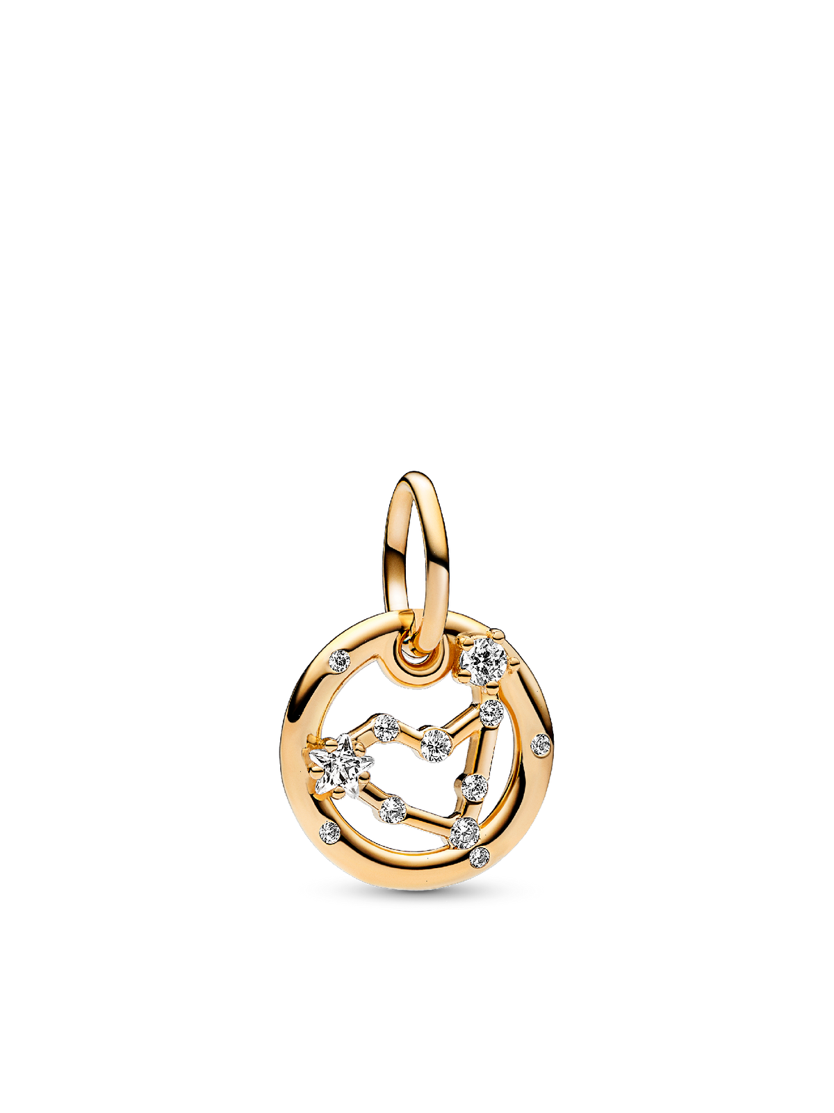 Capricorn Zodiac Dangle Charm - 14k gold plating