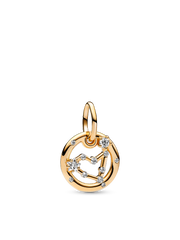 Capricorn Zodiac Dangle Charm - 14k gold plating