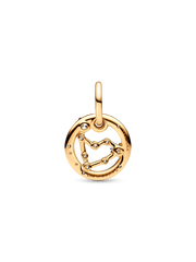 Capricorn Zodiac Dangle Charm - 14k gold plating
