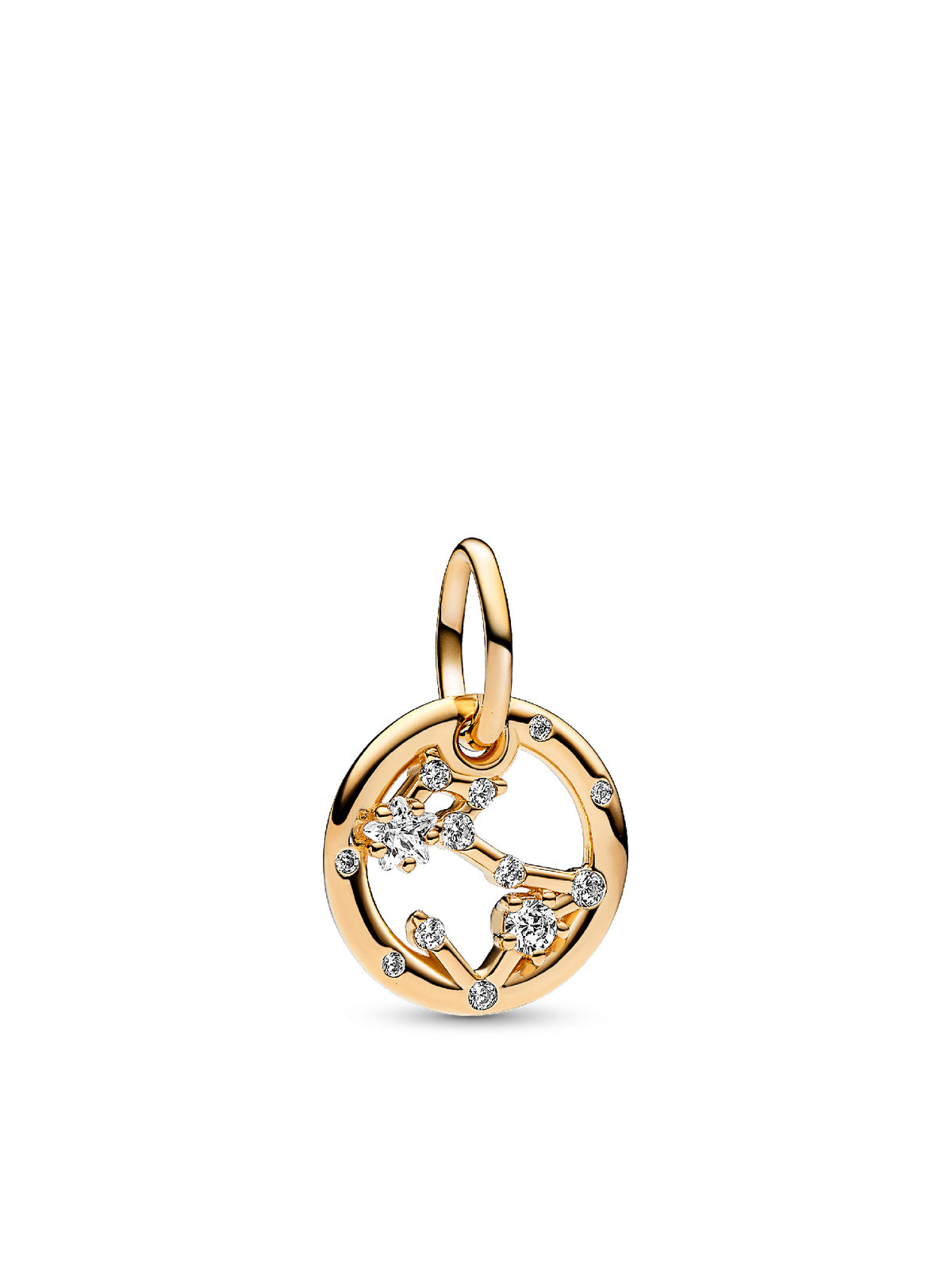 Pisces Zodiac Dangle Charm - 14k gold plating