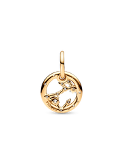 Pisces Zodiac Dangle Charm - 14k gold plating