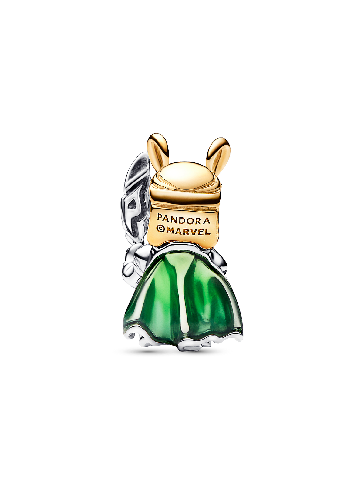 Marvel Loki Charm - Sterling silver, 14k gold plating