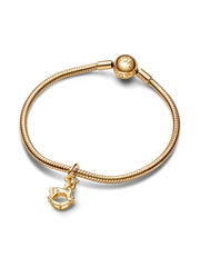 FINAL SALE - Rocking Unicorn Dangle Charm - Sterling silver, 14k gold plating