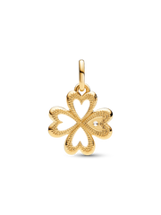 Pandora ME Heart Four-leaf Clover Medallion Charm - 14k gold plating