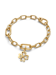 Pandora ME Heart Four-leaf Clover Medallion Charm - 14k gold plating