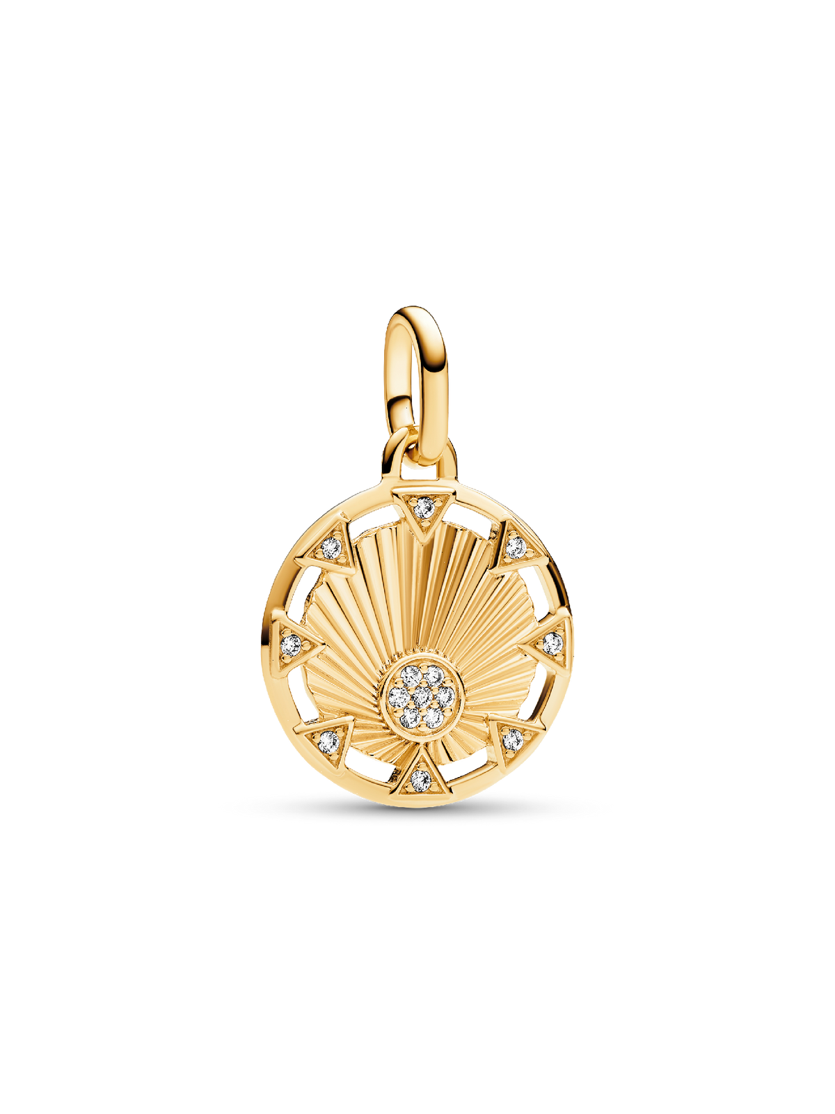 FINAL SALE - Pandora ME Power of the Light Sun Medallion Charm - 14k gold plating